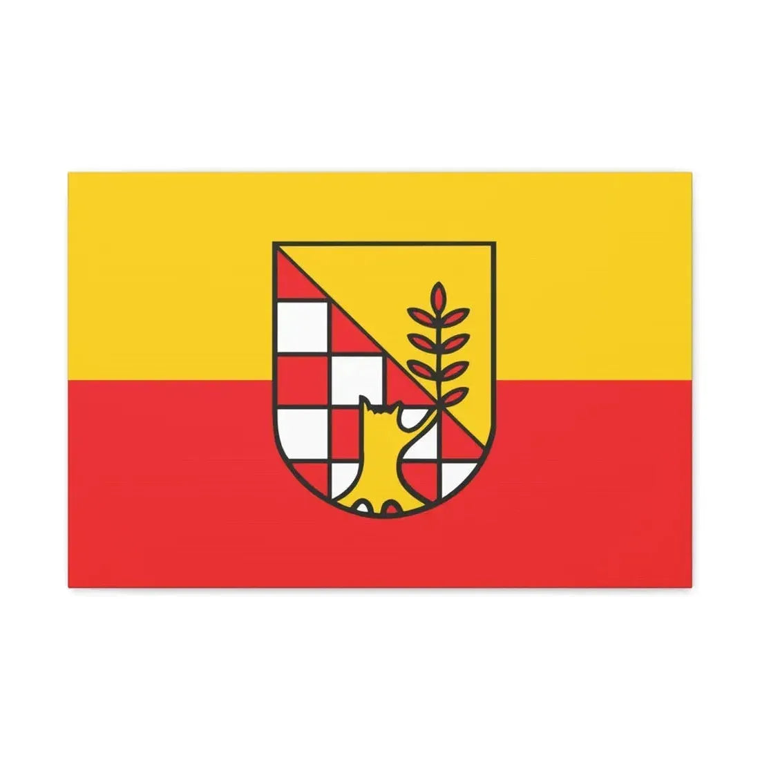Flag of Nordhausen Germany - Canvas Wall Art 24″ x 16″ 1.25" - The Sticker Space