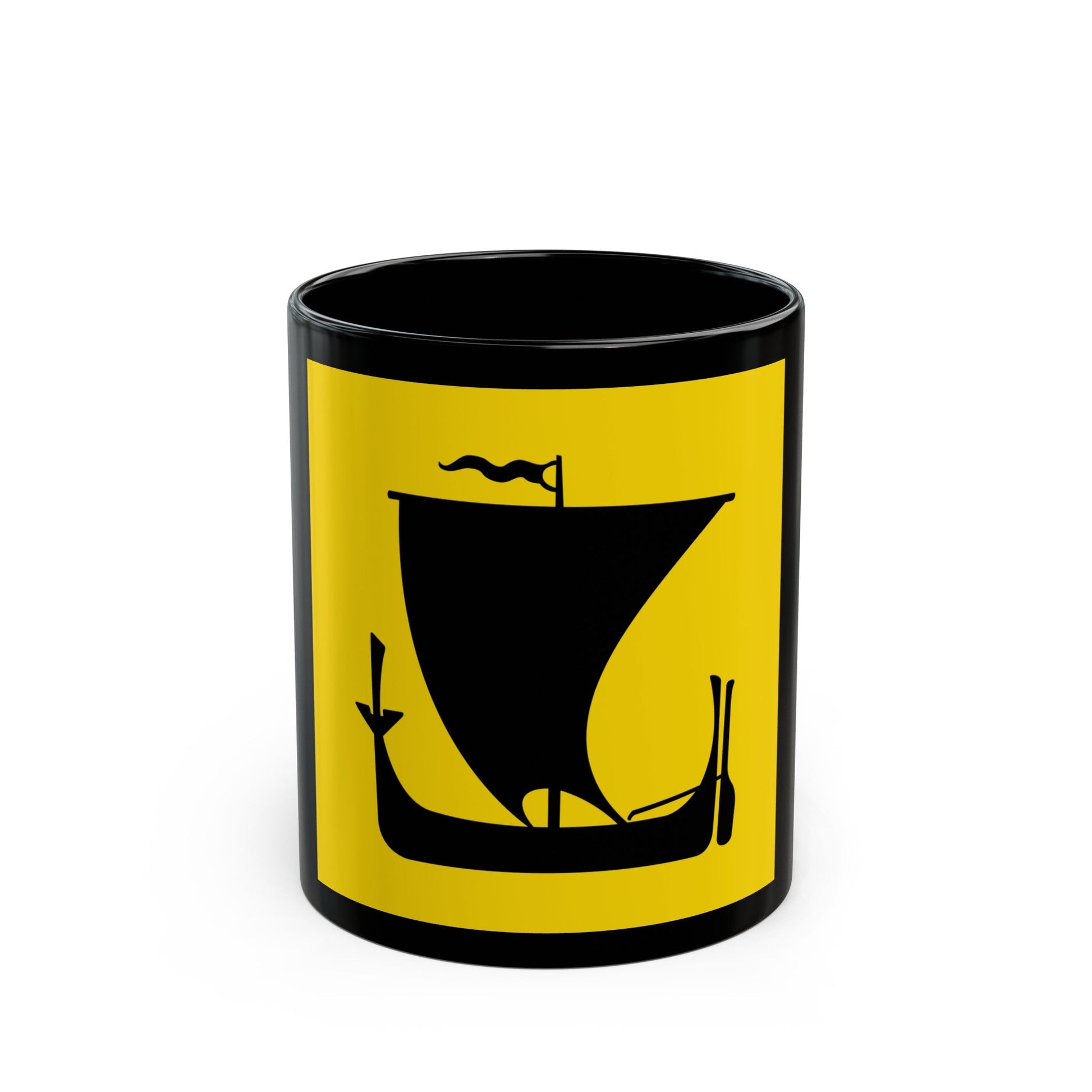 Flag of Nordland Norway - Black Coffee Mug-11oz-The Sticker Space