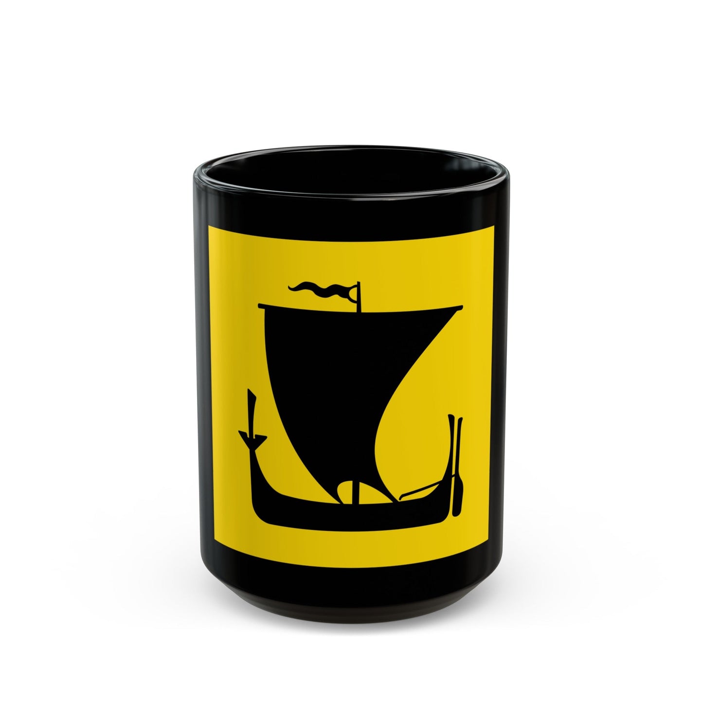 Flag of Nordland Norway - Black Coffee Mug-15oz-The Sticker Space