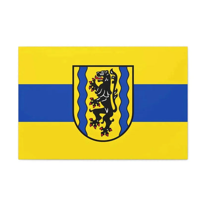 Flag of Nordsachsen Germany - Canvas Wall Art 30" x 20" 1.25" - The Sticker Space