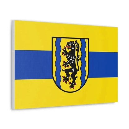 Flag of Nordsachsen Germany - Canvas Wall Art - The Sticker Space