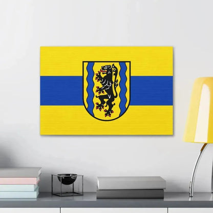 Flag of Nordsachsen Germany - Canvas Wall Art - The Sticker Space