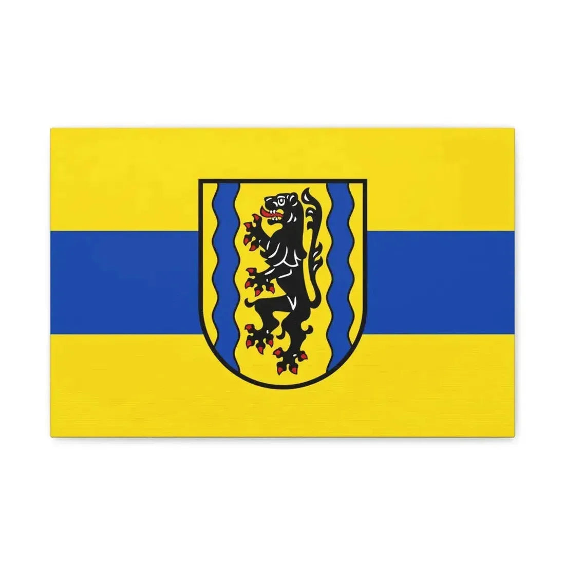 Flag of Nordsachsen Germany - Canvas Wall Art - The Sticker Space