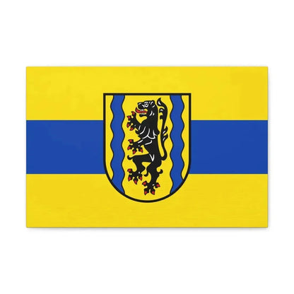 Flag of Nordsachsen Germany - Canvas Wall Art - The Sticker Space
