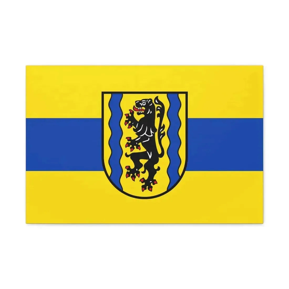 Flag of Nordsachsen Germany - Canvas Wall Art - The Sticker Space