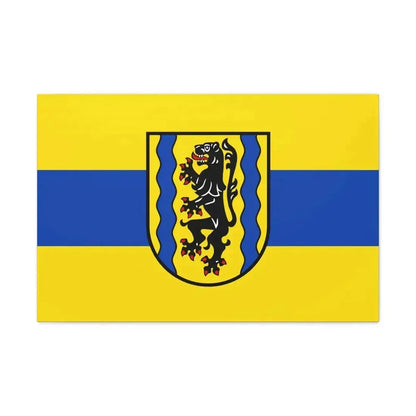 Flag of Nordsachsen Germany - Canvas Wall Art - The Sticker Space