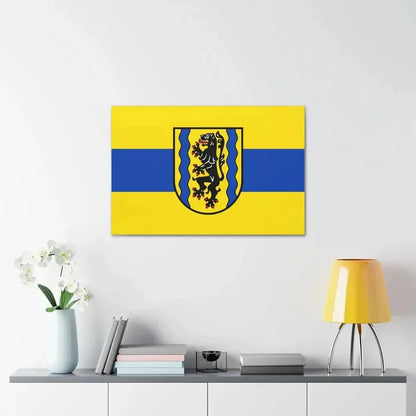 Flag of Nordsachsen Germany - Canvas Wall Art - The Sticker Space