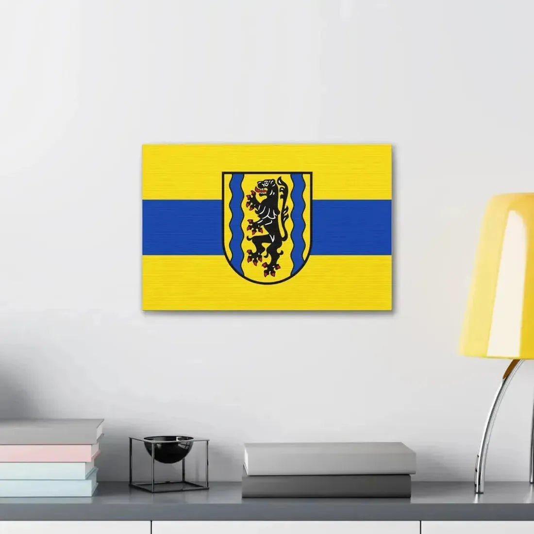Flag of Nordsachsen Germany - Canvas Wall Art - The Sticker Space