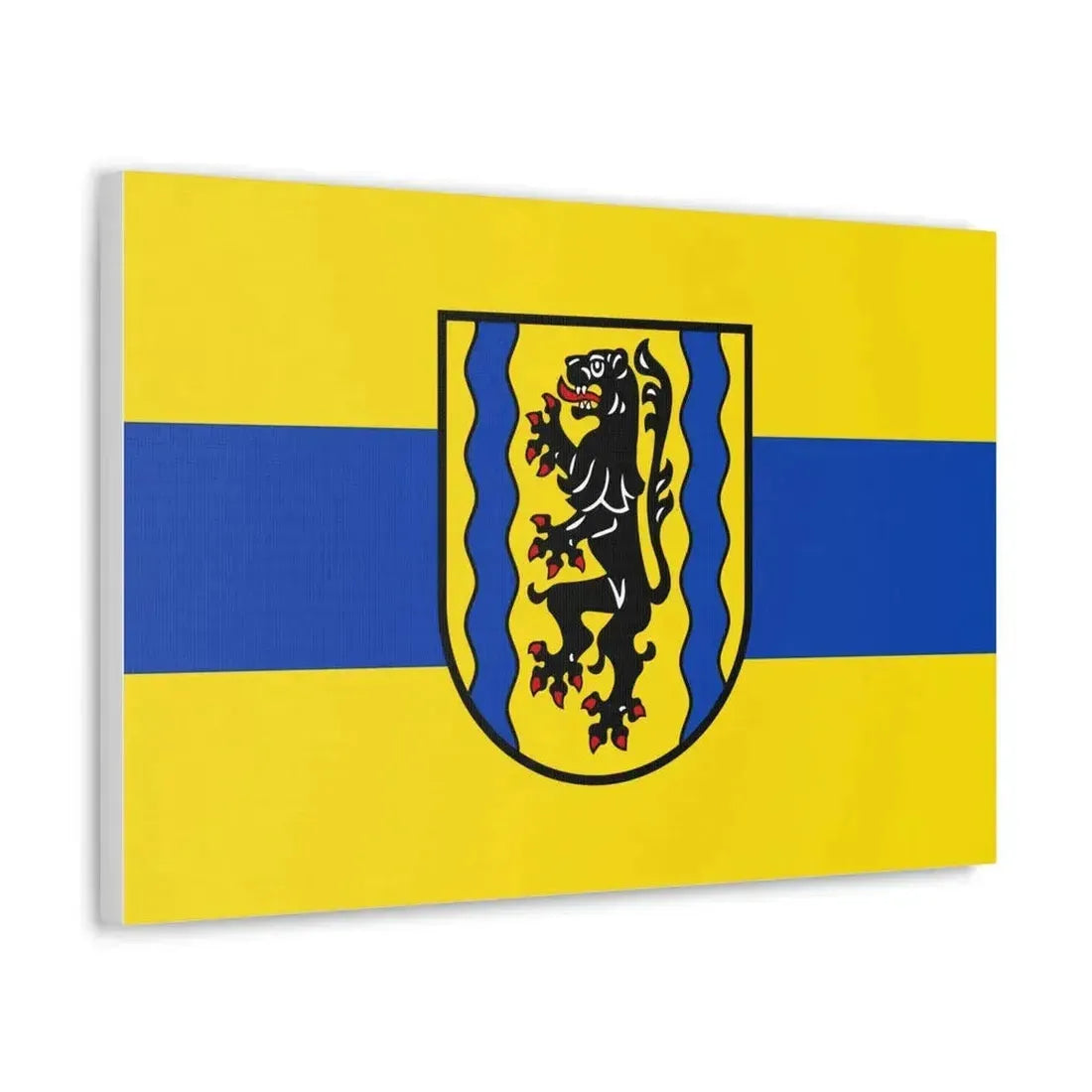 Flag of Nordsachsen Germany - Canvas Wall Art - The Sticker Space