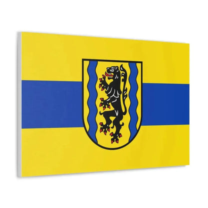Flag of Nordsachsen Germany - Canvas Wall Art - The Sticker Space