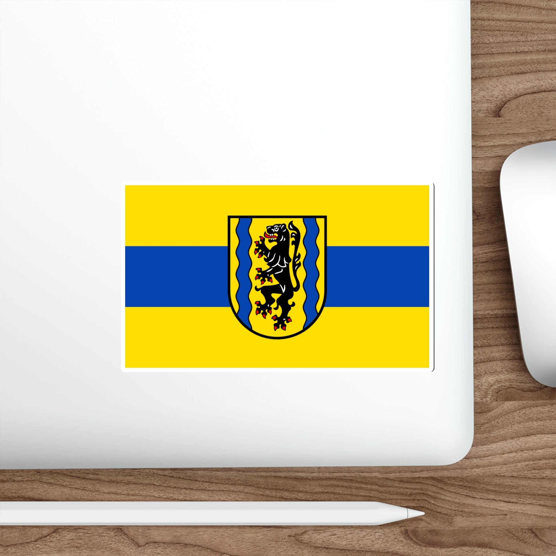 Flag of Nordsachsen Germany STICKER Vinyl Die-Cut Decal-The Sticker Space