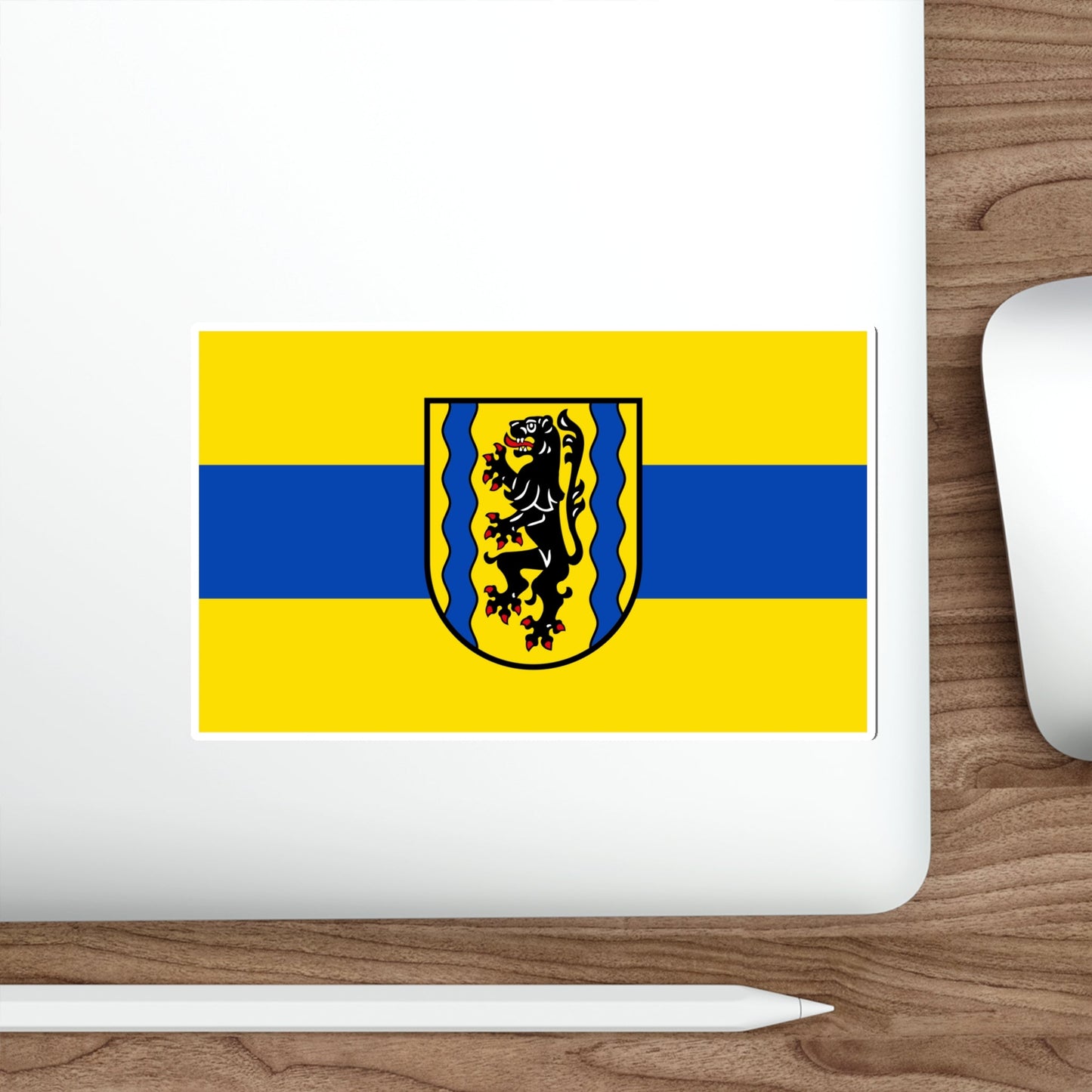 Flag of Nordsachsen Germany STICKER Vinyl Die-Cut Decal-The Sticker Space