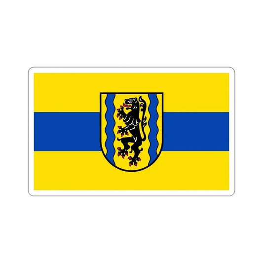 Flag of Nordsachsen Germany STICKER Vinyl Die-Cut Decal 6 Inch - The Sticker Space