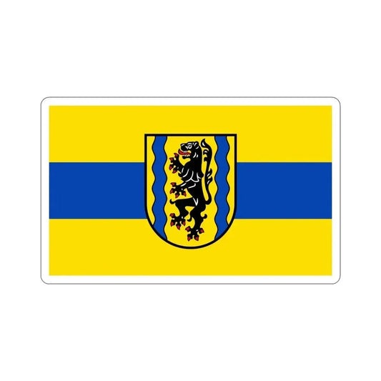 Flag of Nordsachsen Germany STICKER Vinyl Die-Cut Decal 6 Inch - The Sticker Space