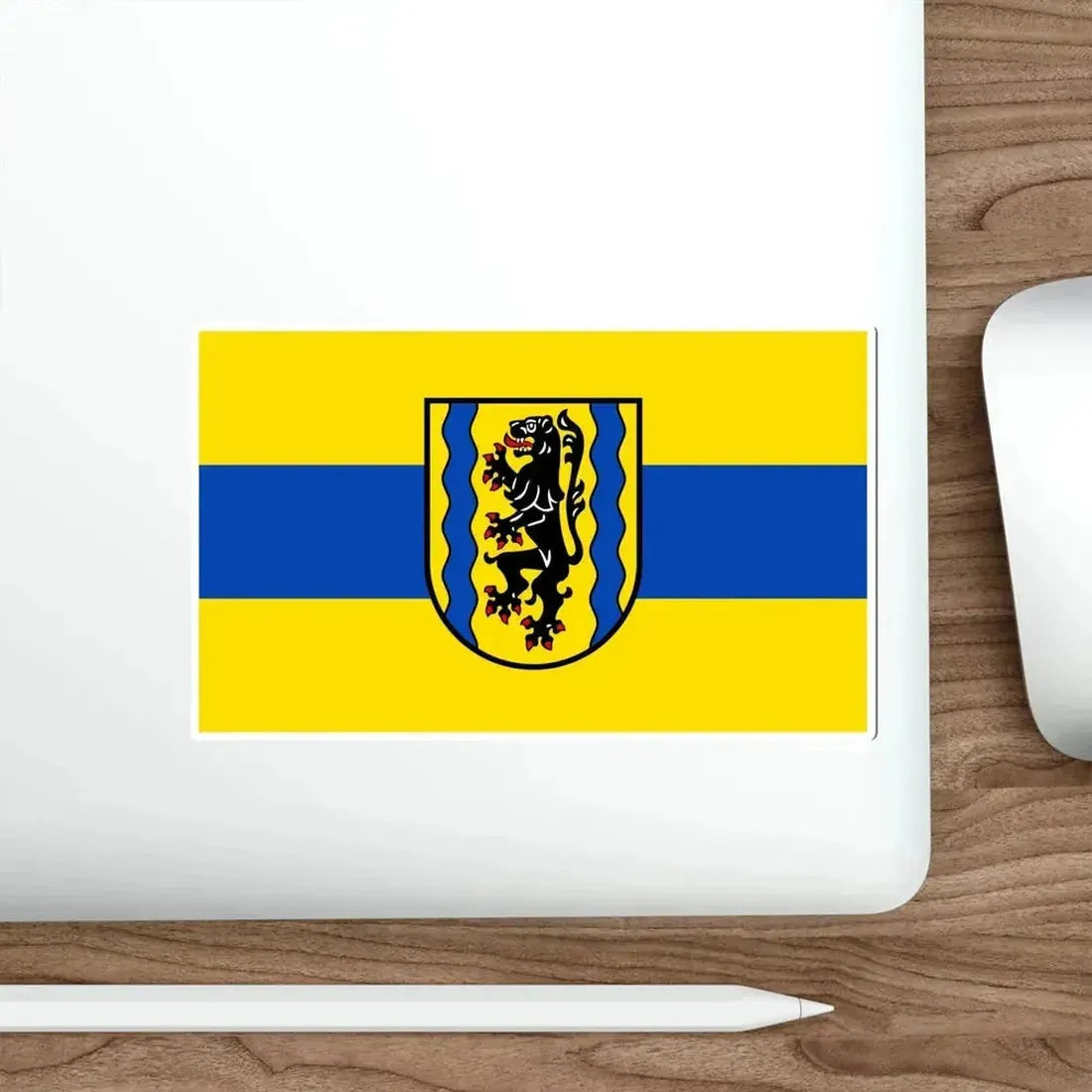 Flag of Nordsachsen Germany STICKER Vinyl Die-Cut Decal - The Sticker Space