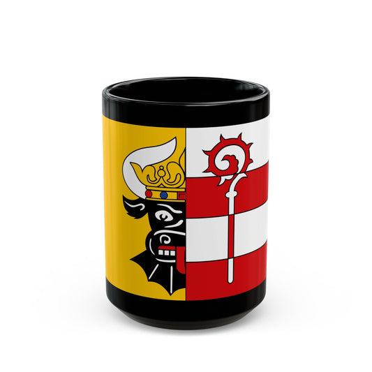 Flag of Nordwestmecklenburg Germany - Black Coffee Mug-15oz-The Sticker Space