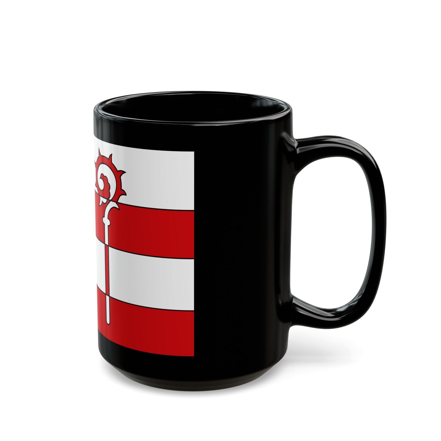 Flag of Nordwestmecklenburg Germany - Black Coffee Mug-The Sticker Space