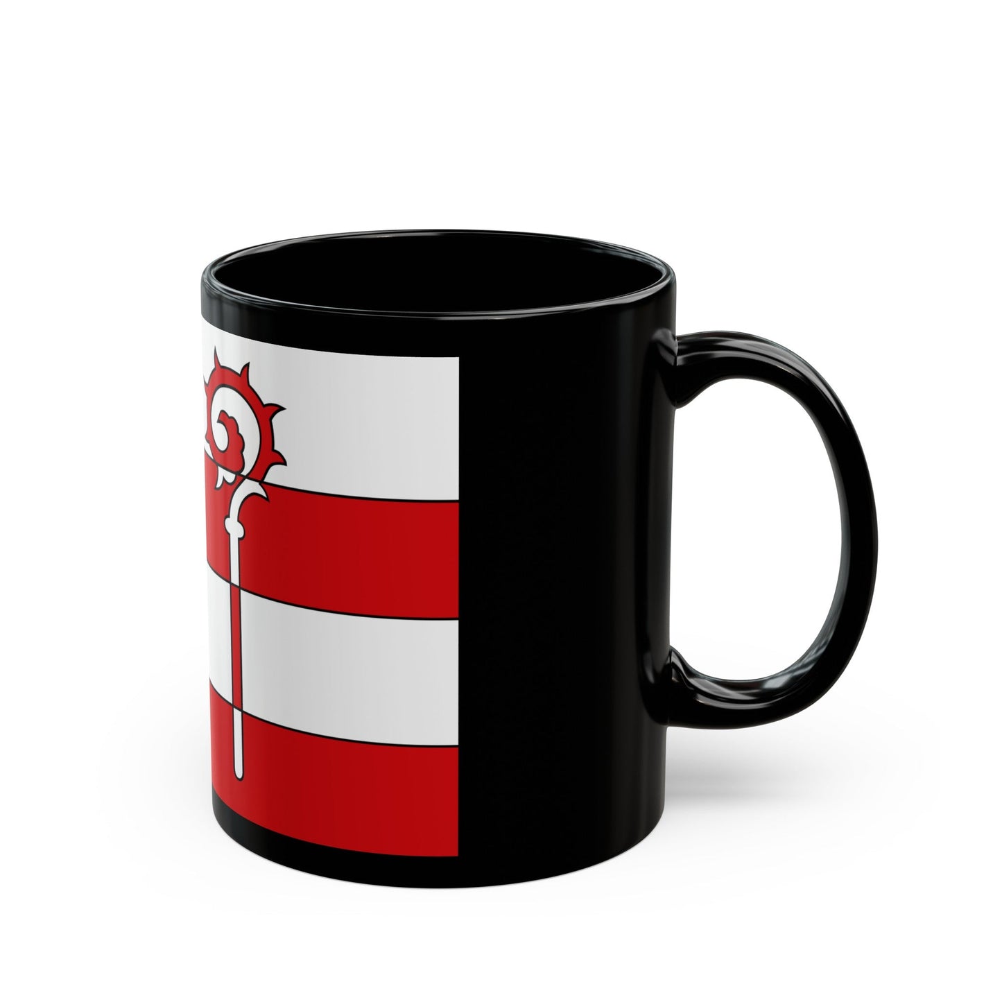 Flag of Nordwestmecklenburg Germany - Black Coffee Mug-The Sticker Space