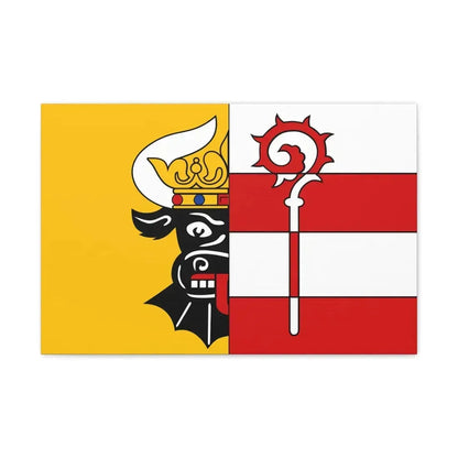 Flag of Nordwestmecklenburg Germany - Canvas Wall Art 24″ x 16″ 1.25" - The Sticker Space