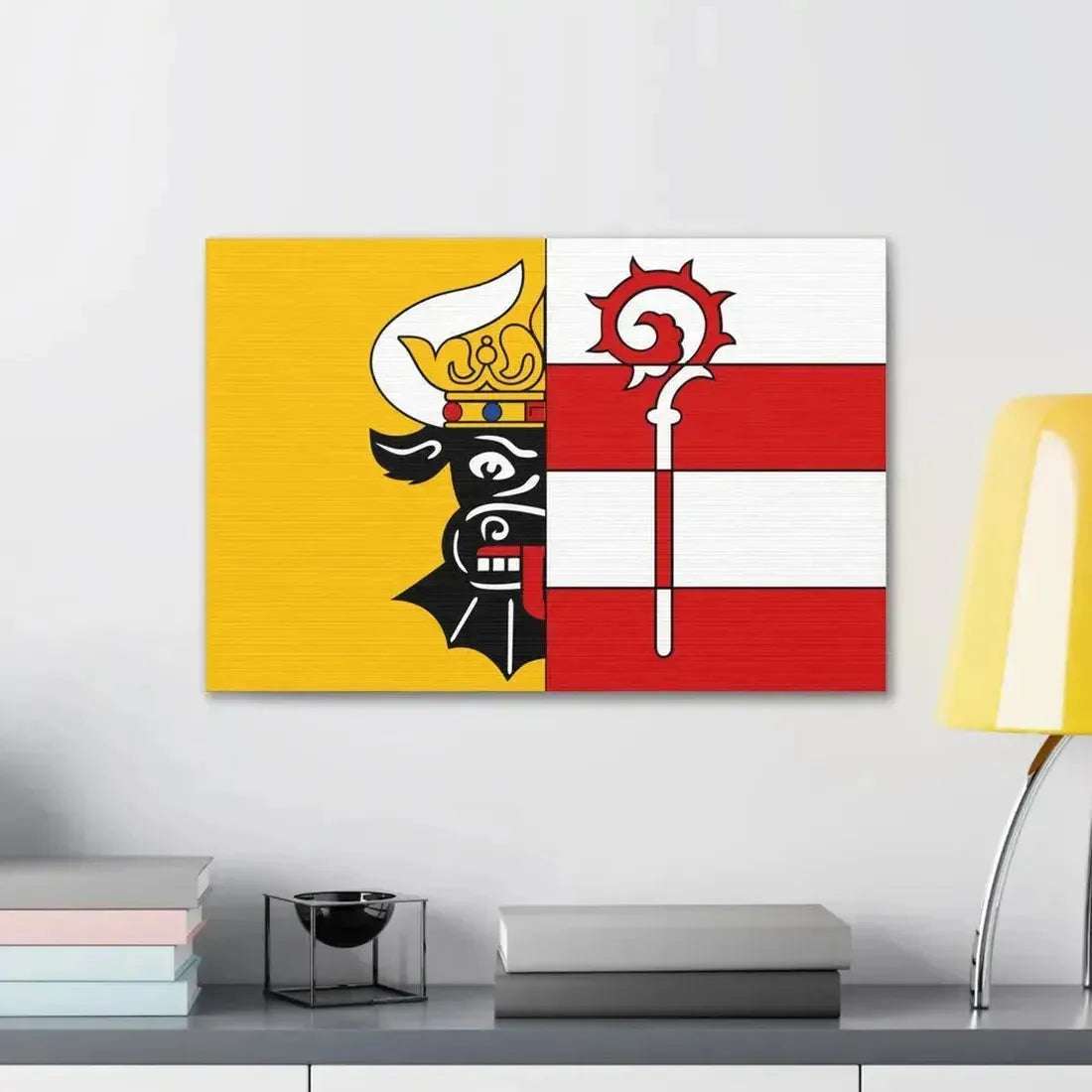 Flag of Nordwestmecklenburg Germany - Canvas Wall Art - The Sticker Space