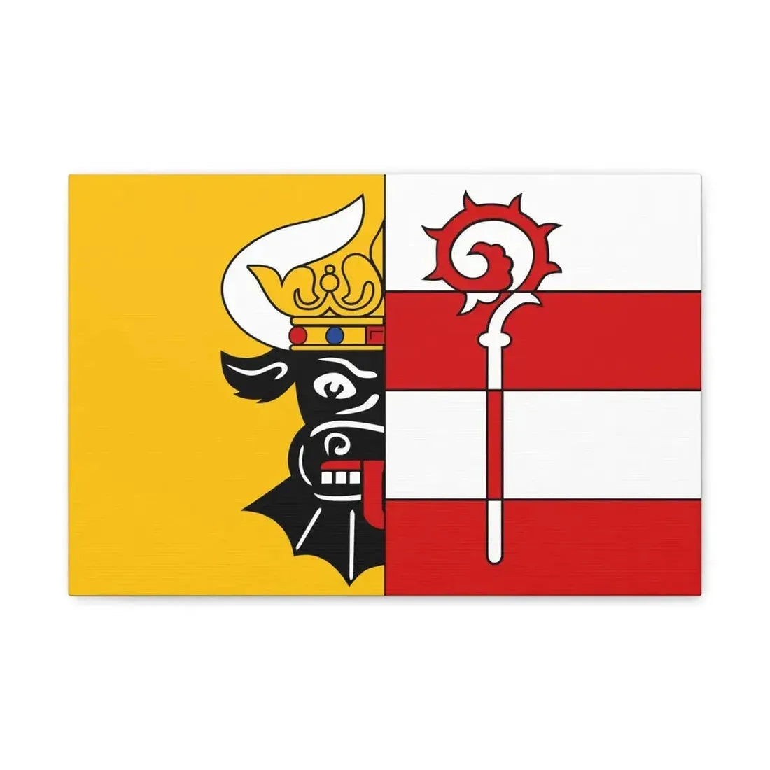 Flag of Nordwestmecklenburg Germany - Canvas Wall Art - The Sticker Space