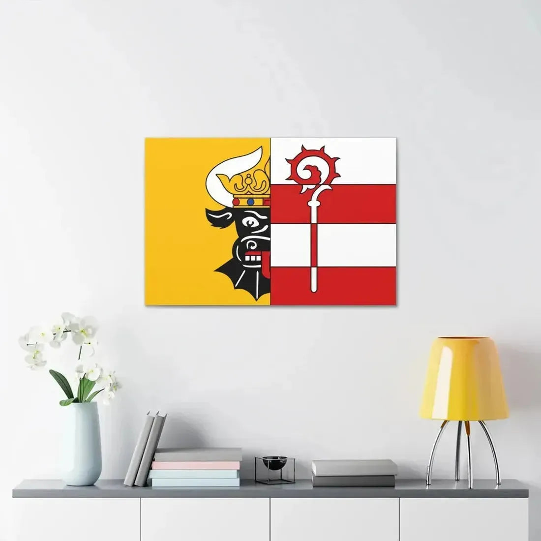 Flag of Nordwestmecklenburg Germany - Canvas Wall Art - The Sticker Space