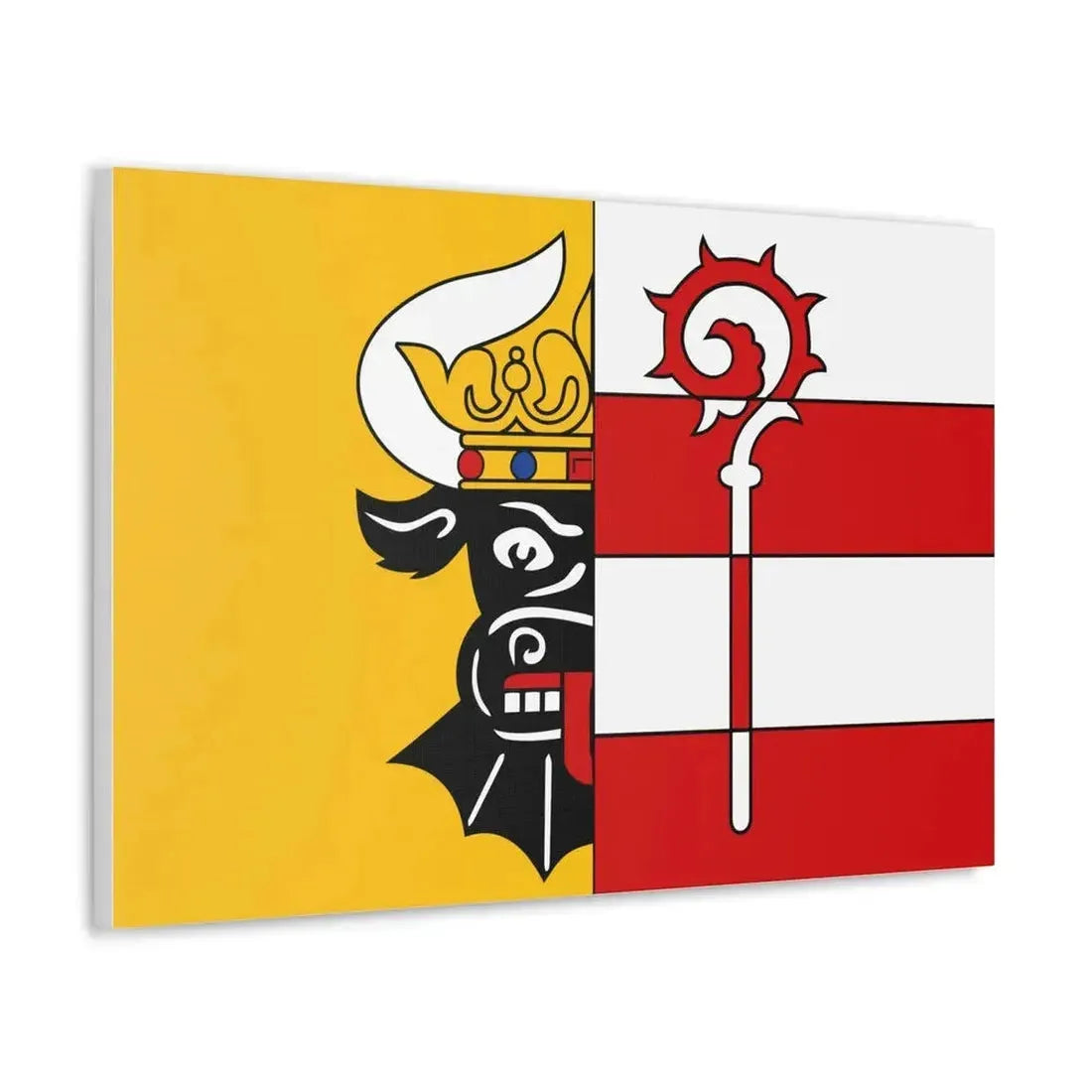 Flag of Nordwestmecklenburg Germany - Canvas Wall Art - The Sticker Space