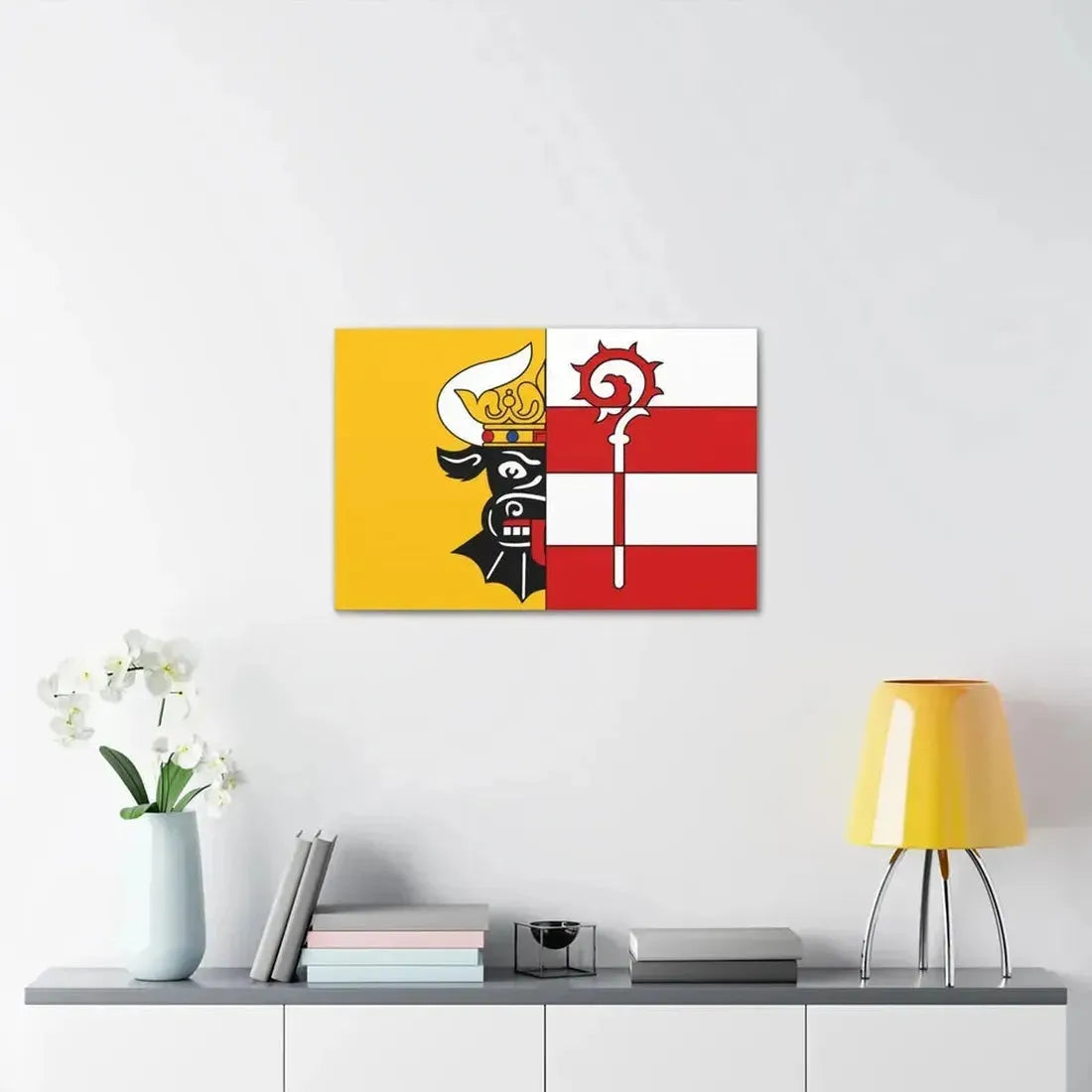 Flag of Nordwestmecklenburg Germany - Canvas Wall Art - The Sticker Space