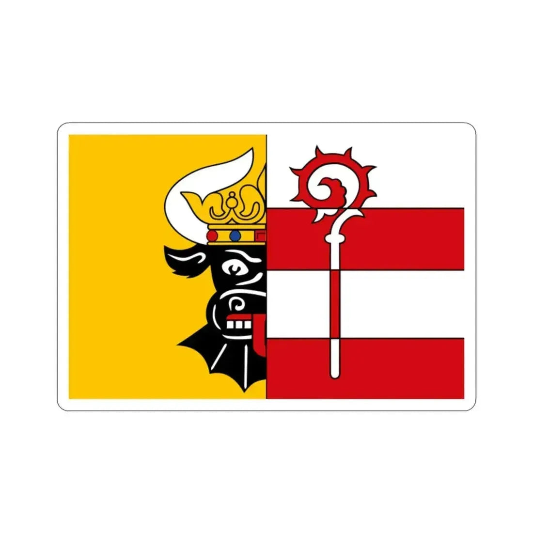 Flag of Nordwestmecklenburg Germany STICKER Vinyl Die-Cut Decal 2 Inch - The Sticker Space