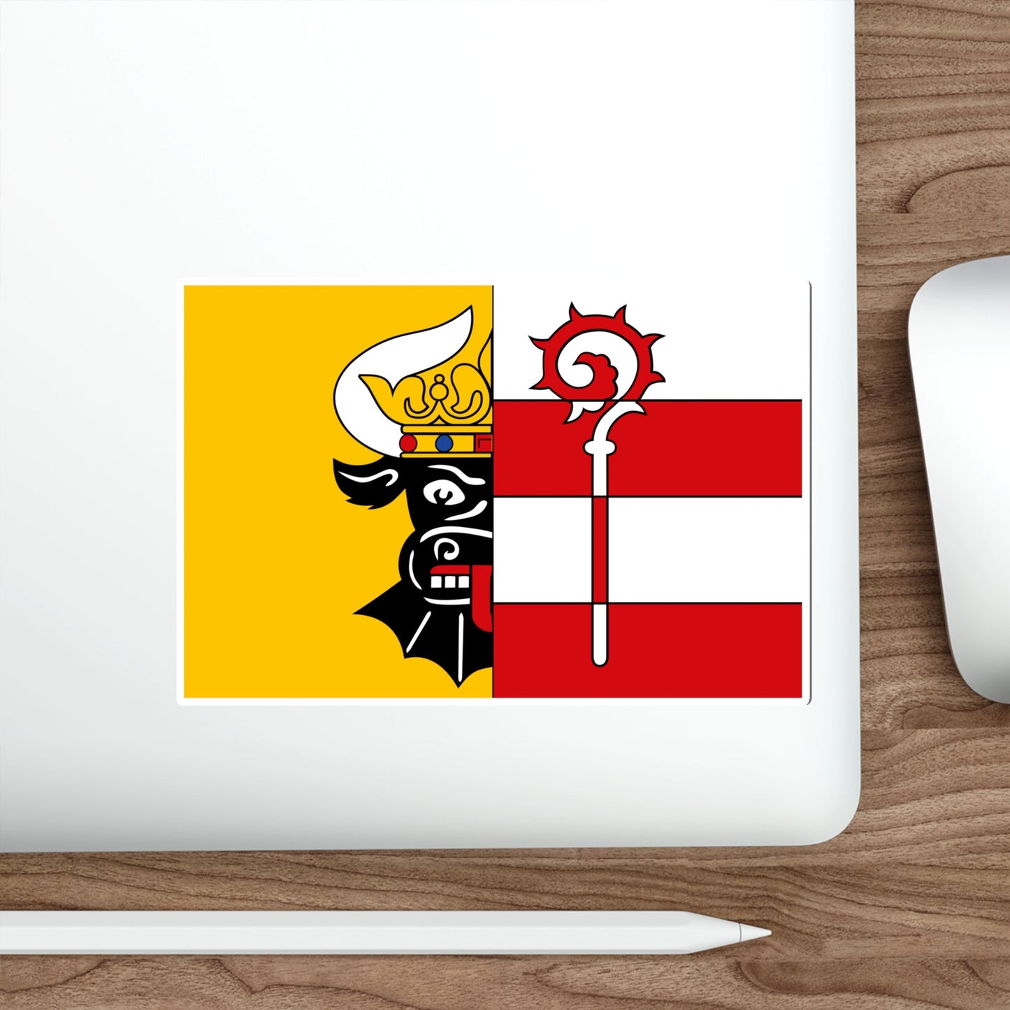 Flag of Nordwestmecklenburg Germany STICKER Vinyl Die-Cut Decal-The Sticker Space