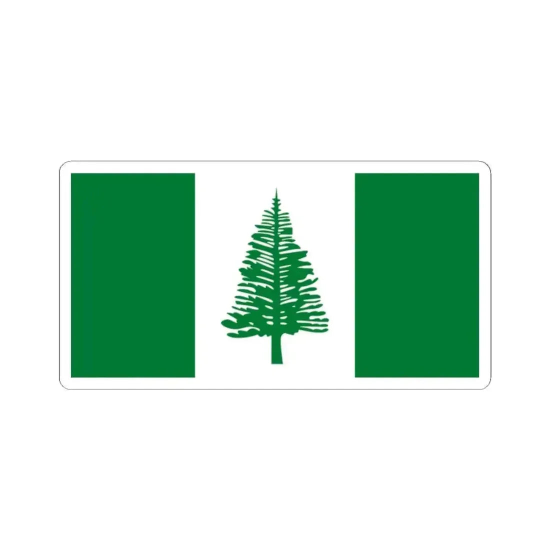Flag of Norfolk Island (Australia) STICKER Vinyl Kiss-Cut Decal 2 Inch White - The Sticker Space