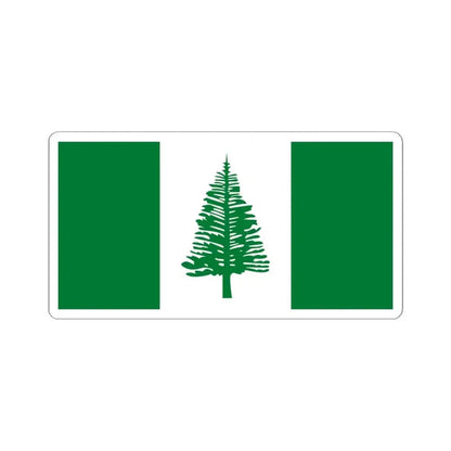 Flag of Norfolk Island (Australia) STICKER Vinyl Kiss-Cut Decal 4 Inch White - The Sticker Space