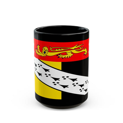 Flag of Norfolk UK - Black Coffee Mug-15oz-The Sticker Space