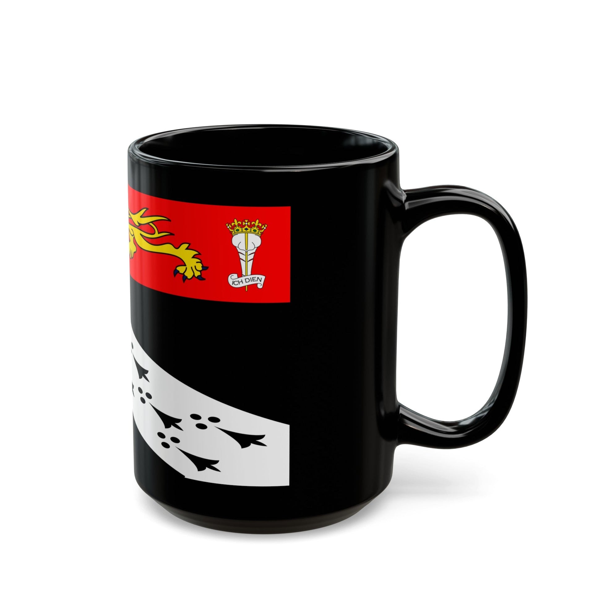 Flag of Norfolk UK - Black Coffee Mug-The Sticker Space