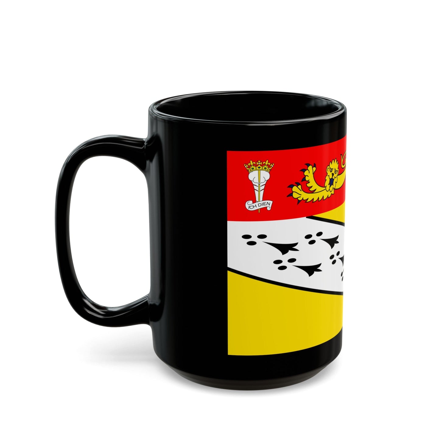 Flag of Norfolk UK - Black Coffee Mug-The Sticker Space