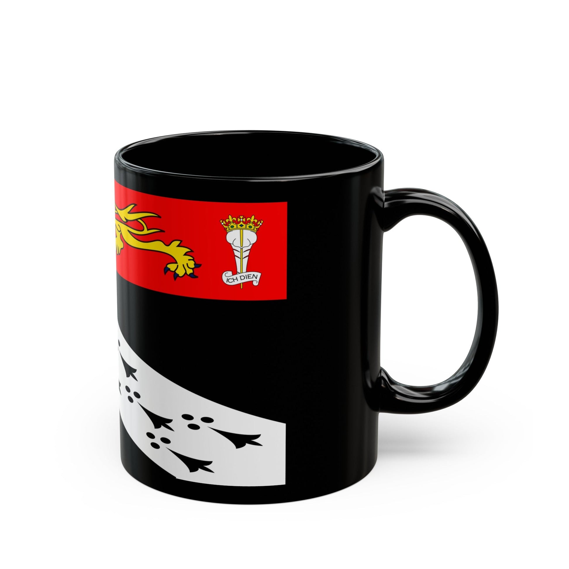 Flag of Norfolk UK - Black Coffee Mug-The Sticker Space