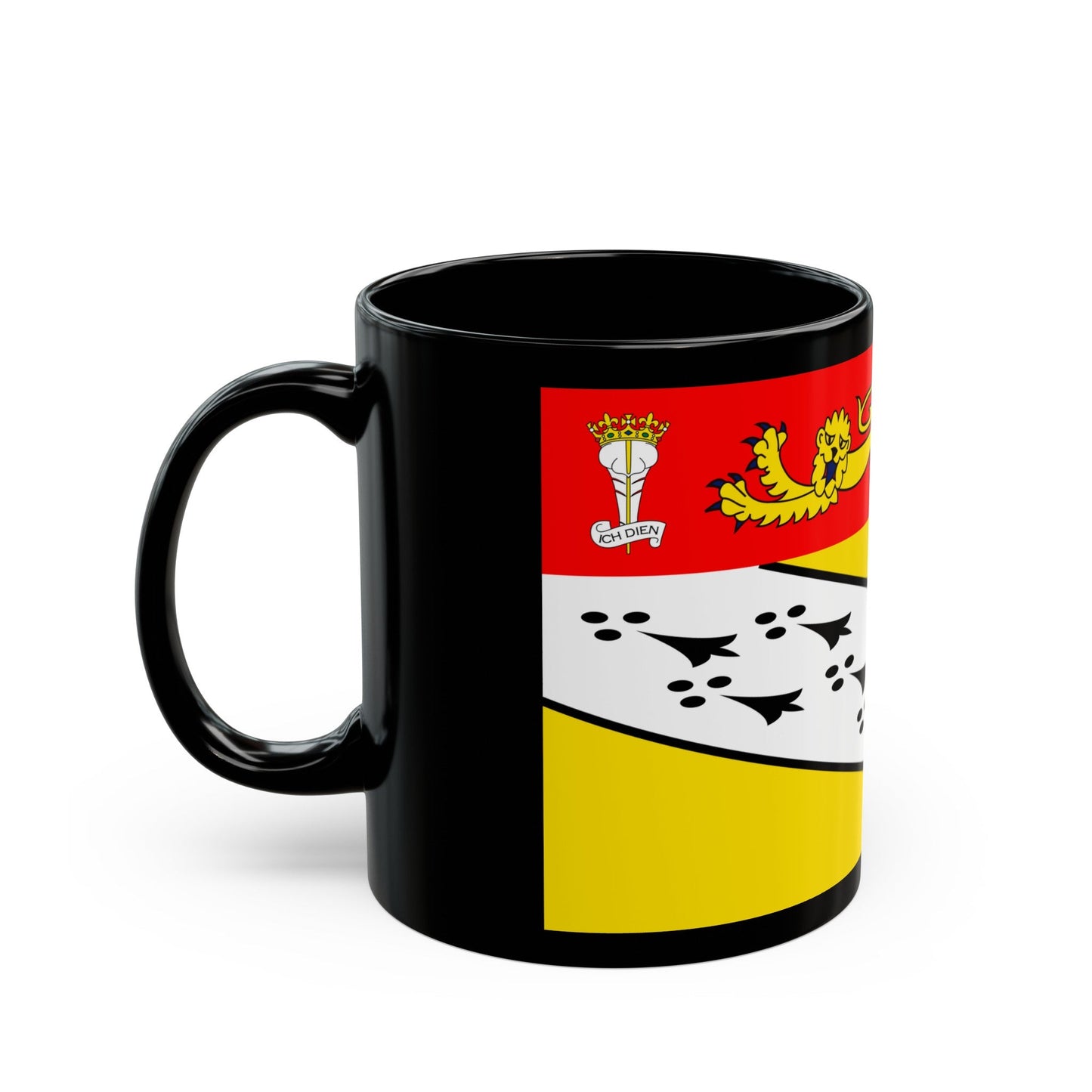 Flag of Norfolk UK - Black Coffee Mug-The Sticker Space