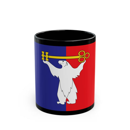 Flag of Norilsk Krasnoyarsk Krai Russia - Black Coffee Mug-11oz-The Sticker Space