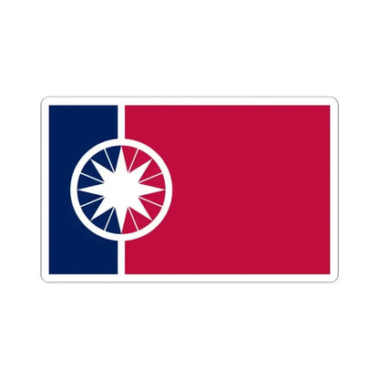 Flag of Norman Oklahoma (United States) STICKER Vinyl Kiss-Cut Decal 2 Inch White - The Sticker Space