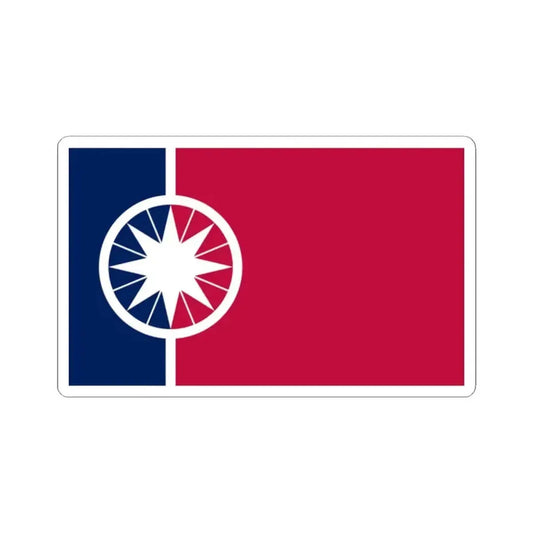 Flag of Norman Oklahoma (United States) STICKER Vinyl Kiss-Cut Decal 2 Inch White - The Sticker Space