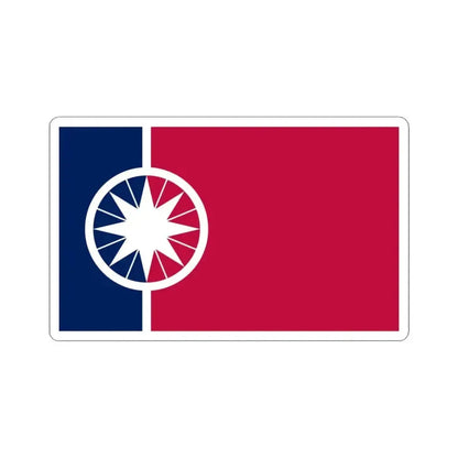Flag of Norman Oklahoma (United States) STICKER Vinyl Kiss-Cut Decal 3 Inch White - The Sticker Space