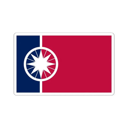 Flag of Norman Oklahoma (United States) STICKER Vinyl Kiss-Cut Decal 4 Inch White - The Sticker Space