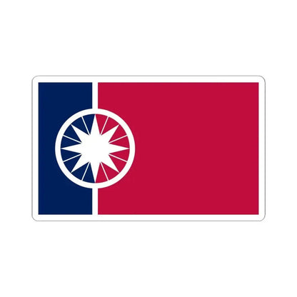 Flag of Norman Oklahoma (United States) STICKER Vinyl Kiss-Cut Decal 6 Inch White - The Sticker Space