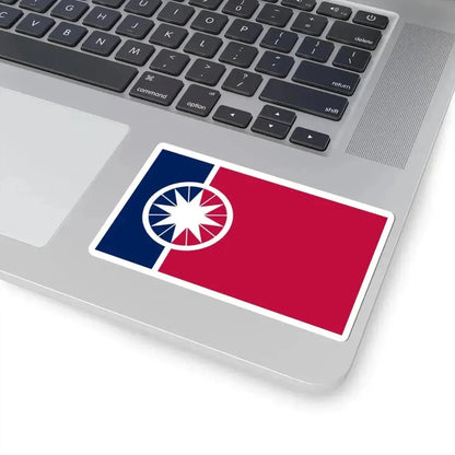 Flag of Norman Oklahoma (United States) STICKER Vinyl Kiss-Cut Decal - The Sticker Space