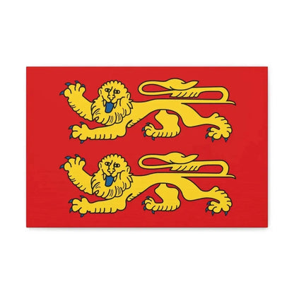 Flag of Normandy France 2 - Canvas Wall Art 18″ x 12″ 1.25" - The Sticker Space