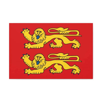 Flag of Normandy France 2 - Canvas Wall Art 24″ x 16″ 1.25" - The Sticker Space
