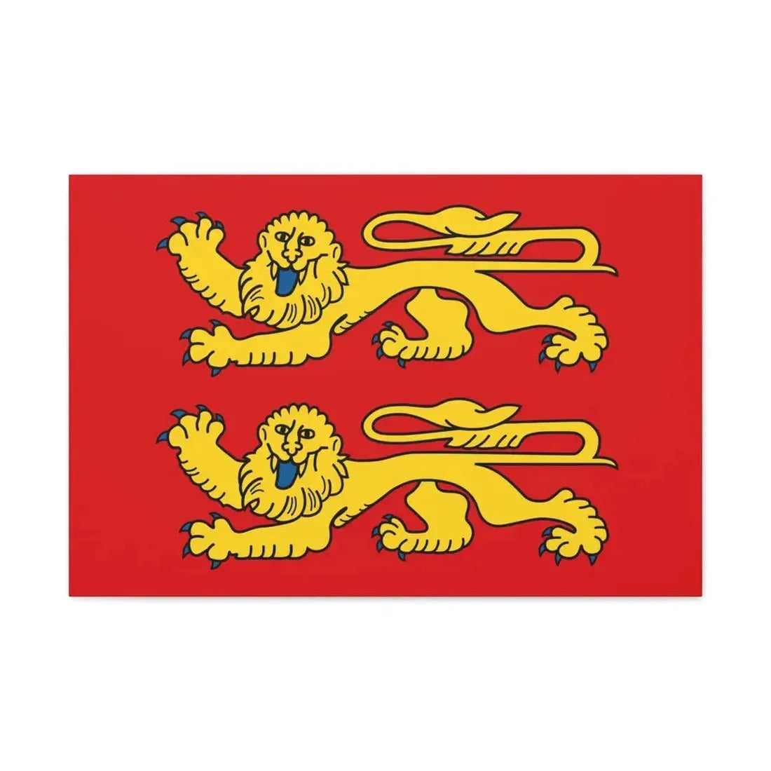 Flag of Normandy France 2 - Canvas Wall Art 30" x 20" 1.25" - The Sticker Space