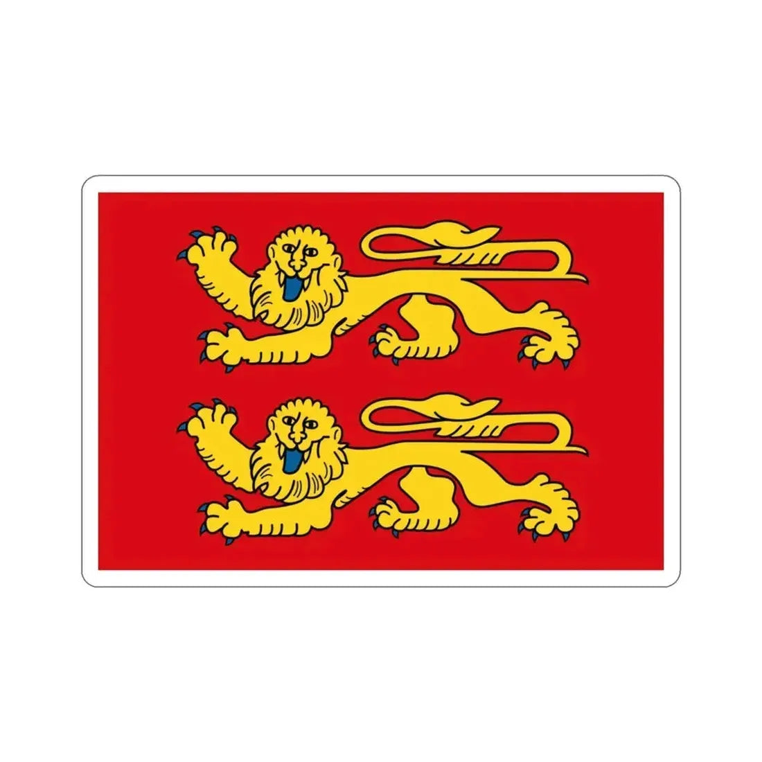 Flag of Normandy France 2 STICKER Vinyl Die-Cut Decal 3 Inch - The Sticker Space