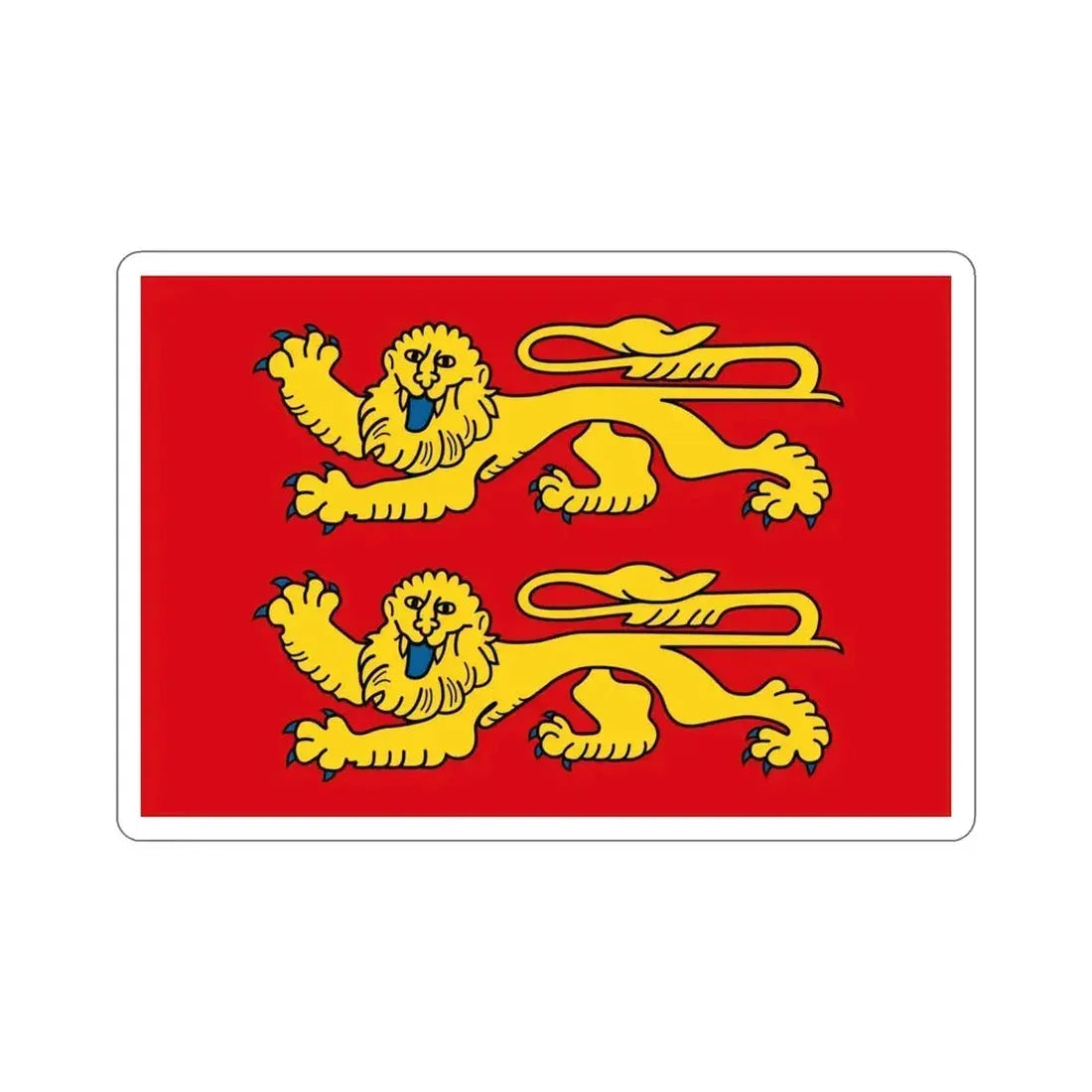 Flag of Normandy France 2 STICKER Vinyl Die-Cut Decal 5 Inch - The Sticker Space