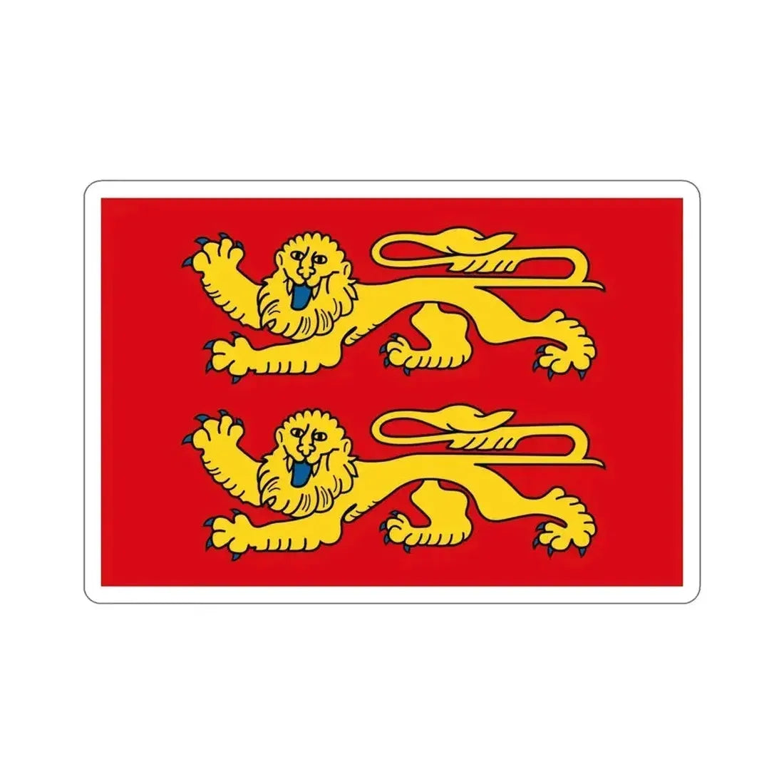 Flag of Normandy France 2 STICKER Vinyl Die-Cut Decal 6 Inch - The Sticker Space